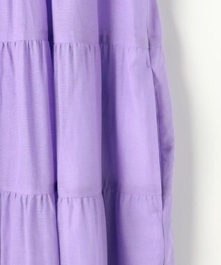 自由区 S コットンティアード ワンピース ラベンダー