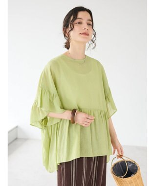 CRAFT STANDARD BOUTIQUE ウ゛ィンテージボイルティアード切替ブラウス