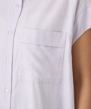 CRAFT STANDARD BOUTIQUE バンドカラーサイドドロストシャツ Light Purple