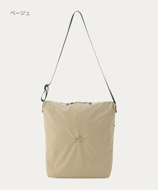 MOONBAT POLO RALPH LAUREN(ポロ ラルフローレン) PRL刺繍 ショルダー レインバッグ  無地 ベージュ