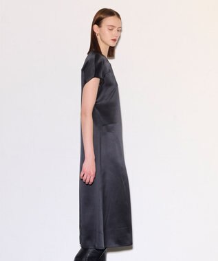 JOSEPH 【洗える】シルクサテン　ドレス Black