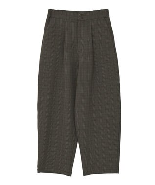 AMERICAN HOLIC ウールライクカーブスラックスパンツ Check Brown