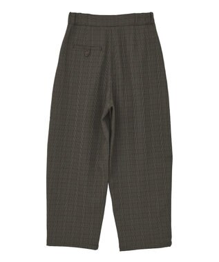 AMERICAN HOLIC ウールライクカーブスラックスパンツ Check Brown