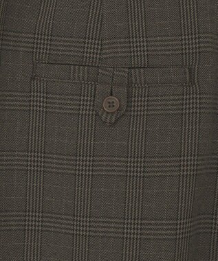 AMERICAN HOLIC ウールライクカーブスラックスパンツ Check Brown