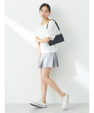 earth music&ecology コンパクトレースカーディガン White