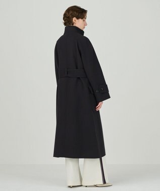 GRACE CONTINENTAL ウールカシミヤリバーコート チャコール