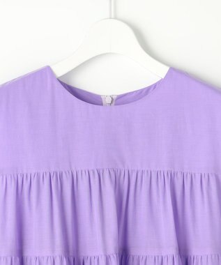 自由区 S コットンティアード ワンピース ラベンダー