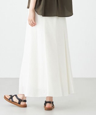 SHARE PARK LADIES サッカーフレアスカート ホワイト系