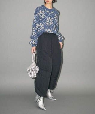 Green Parks キルティングカーブパンツ Black