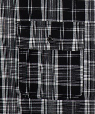 WEGO 【ユニセックス着用ITEM】アンサンブルチェックシャツ（LS） ブラックチェック1