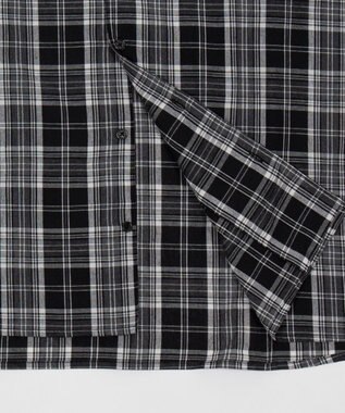 WEGO 【ユニセックス着用ITEM】アンサンブルチェックシャツ（LS） ブラックチェック1