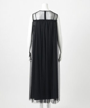 23区 【GOLD LABEL】ソフトチュール ワンピース ブラック系