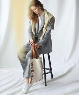 23区 【先行予約】TWギャバジン テーラード ジャケット ライトグレー系