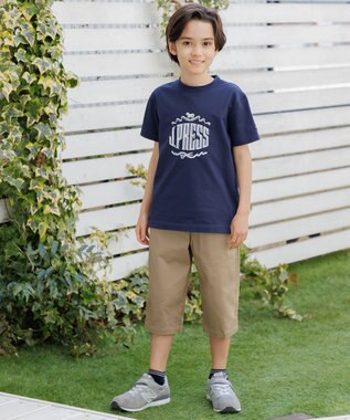 J.PRESS KIDS 【140-170cm】 50/2天竺ロゴＴシャツ ネイビー