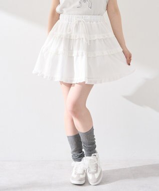 earth music&ecology ティアードミニスカート Off White
