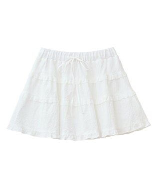 earth music&ecology ティアードミニスカート Off White