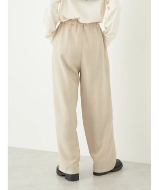 earth music&ecology ヘリンボーンイージーパンツ Ivory