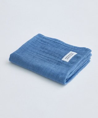 SHINTO TOWEL ランダムガーゼ フェイスタオル ブルー