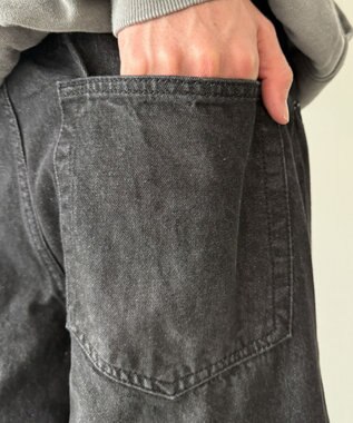 WEGO バレルレッグデニムパンツ グレー