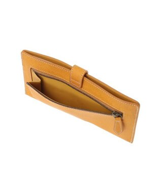 genten ダイヤカットワーク　マチなし長財布 イエロー