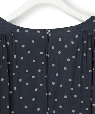 23区 S 【先行予約/WEB&一部店舗限定】ドット フレアワンピース ネイビー系1
