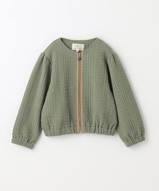 組曲 KIDS 【110-140cm】ホイップキルト ブルゾン カーキ系