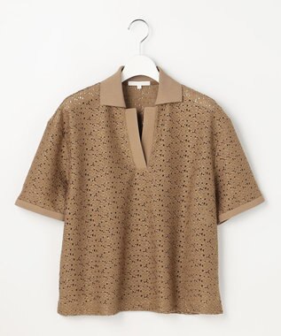 自由区 ラッセルレースジャージー トップス ブロンズ