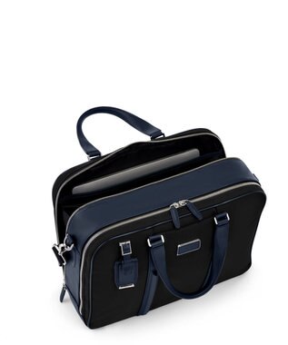 TUMI JARVIS デラックス・ラップトップ・ブリーフ ブラック/ネイビー