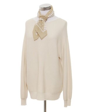 MOONBAT 【洗える/日本製】MACKINTOSH PHILOSOPHY チェックロゴ コットンスカーフ 65cm×65cm ベージュ