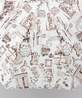 AURORA 【 Beaurance （ビューランス）】サマーシールド プリント夢が棲む場所　晴雨兼用傘（長傘） ペールコーラル