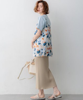 23区 【SLOW/一部店舗限定】ホールガーメント リブニット スカート ベージュ系