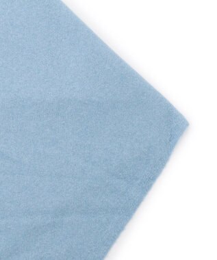 UNFILO 【WEB/一部店舗限定】ふわふわニット 三角ストール サックス