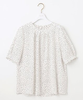 ANY SIS S 【美人百花6月号掲載】シアーストライプ ブラウス オフドット