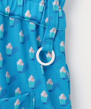 23区GOLF 【WOMEN】【接触冷感・UVケア・吸水速乾】アイス柄 切替ワンピース サックスブルー系