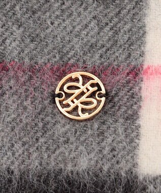 組曲 カシミヤブレンドウールストール ブラック系4