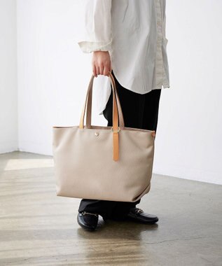 TOPKAPI 【新色追加】【Breath TOPKAPI】Aerial エアリアル ナイロン カラーストラップ付き A4 トートバッグ /軽量 ライトベージュ