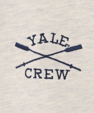 J.PRESS YORK STREET 【UNISEX】YALE刺繍クルーネックプルオーバー アイボリー系