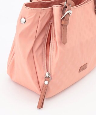 Y'SACCS ポーチ付きドットジャカードトート ピンクベージュ