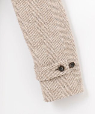 JOSEPH ABBOUD 【尾州産カシミヤブレンド×アルパカ混素材】カシミヤブレンドアルパカヘリンボン ダッフルコート ベージュ系7
