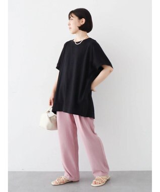 Green Parks フレンチスリーブ脇ドッキングカットプルオーバー Black