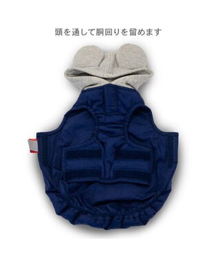 PET PARADISE ディズニー ミッキーマウス 遠赤外線 タウンベスト 小型犬 ネイビー