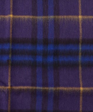 組曲 カシミヤブレンドウールストール パープル系