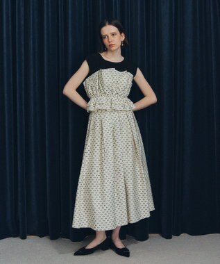 YECCA VECCA ビスチェドッキングブラウス Dot