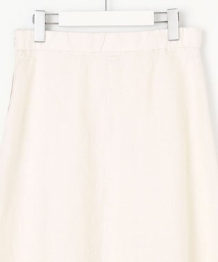 自由区 【XSサイズ～/洗える/セット可】エンブロイダリーリネン フレアスカート アイボリー系