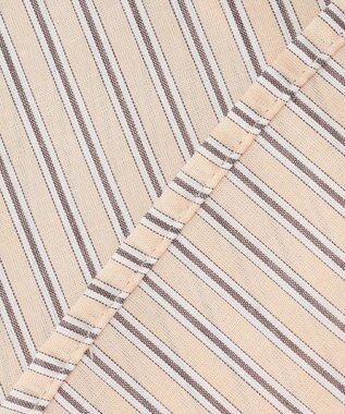 J.PRESS LADIES 【洗える】ウォッシャブルストライプ シャツカラー ブラウス ベージュ系1