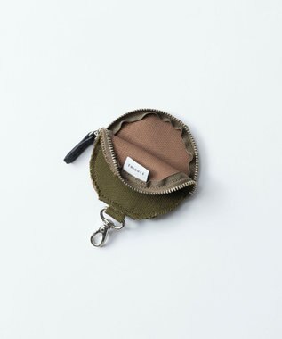 TRICOTE KNIT CIRCLE POUCH／ ニットサークルポーチ 48KHAKI