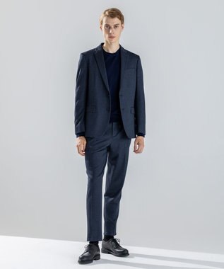 JOSEPH HOMME ウォッシャブルメリノ　クルーネックニット ネイビー系