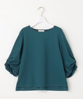 ANY SIS 【接触冷感・UVカット】サカリバ袖ねじり プルオーバー ダークグリーン