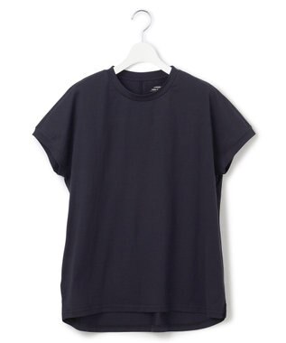 J.PRESS YORK STREET 【WOMEN】【SMOOTH JERSEY】フレンチスリーブ Tシャツ ネイビー系