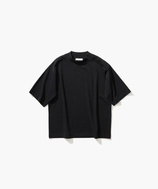 ATON DRY COTTON JERSEY | モックネックTシャツ BLACK